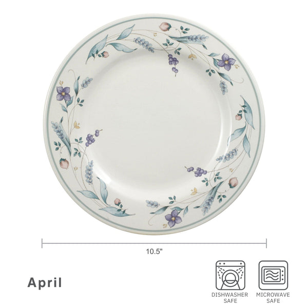 April Set of 4 Dinner Plates - Image 5