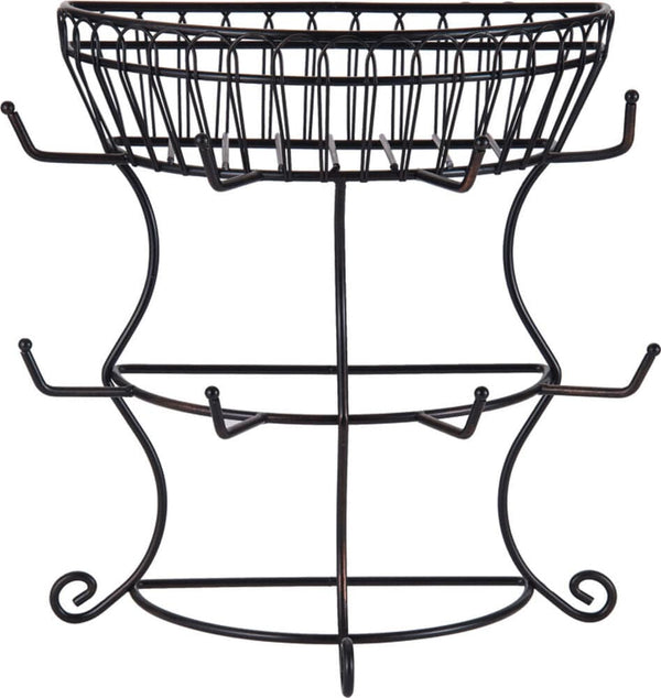 Countryside Mug Tree with Basket - Image 3