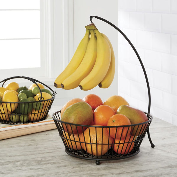 Tully 2 Tier Fruit Storage Basket with Banana Hook - Image 3