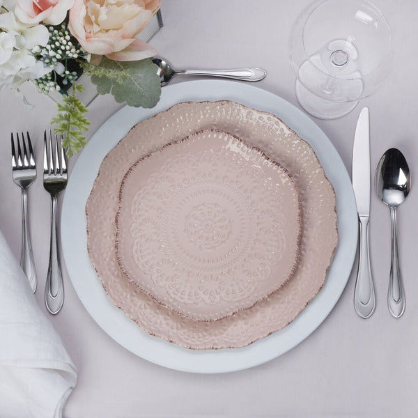 Chateau Pink 12 Piece Dinnerware Set, Service for 4 - Image 3
