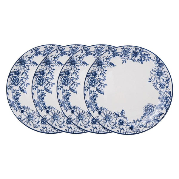Gabriela Blue Set of 4 Dinner Plates - Image 2