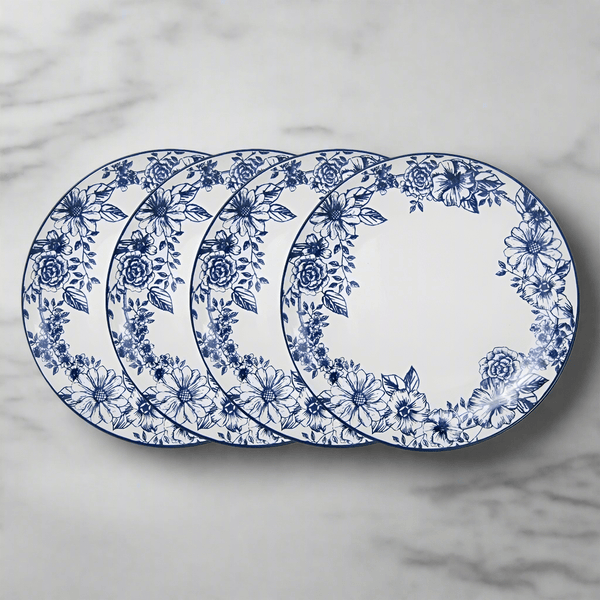 Gabriela Blue Set of 4 Dinner Plates