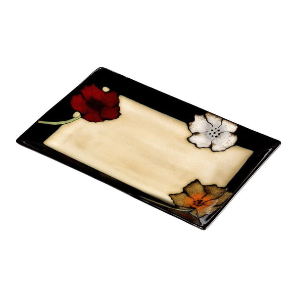 Painted Poppies Rectangular Platter - Image 2