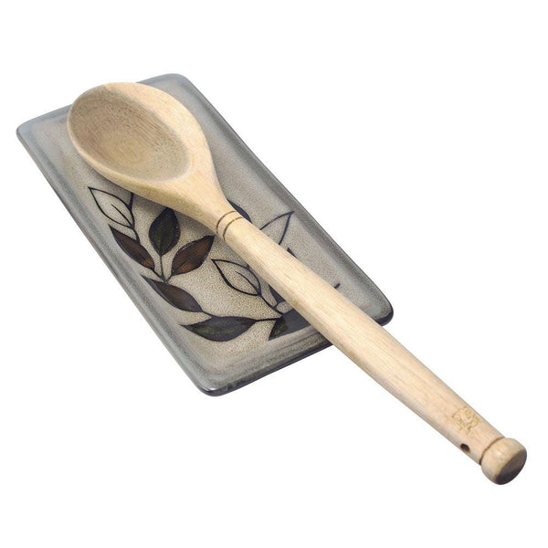 Rustic Leaves Spoon Rest - Image 2