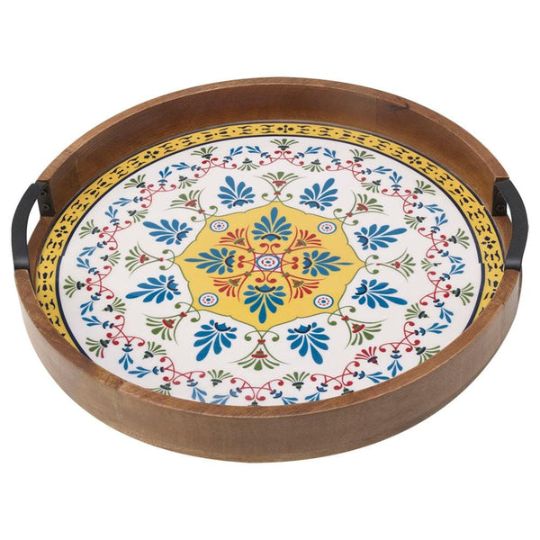 Tile Design Lazy Susan Serve Tray - Image 2